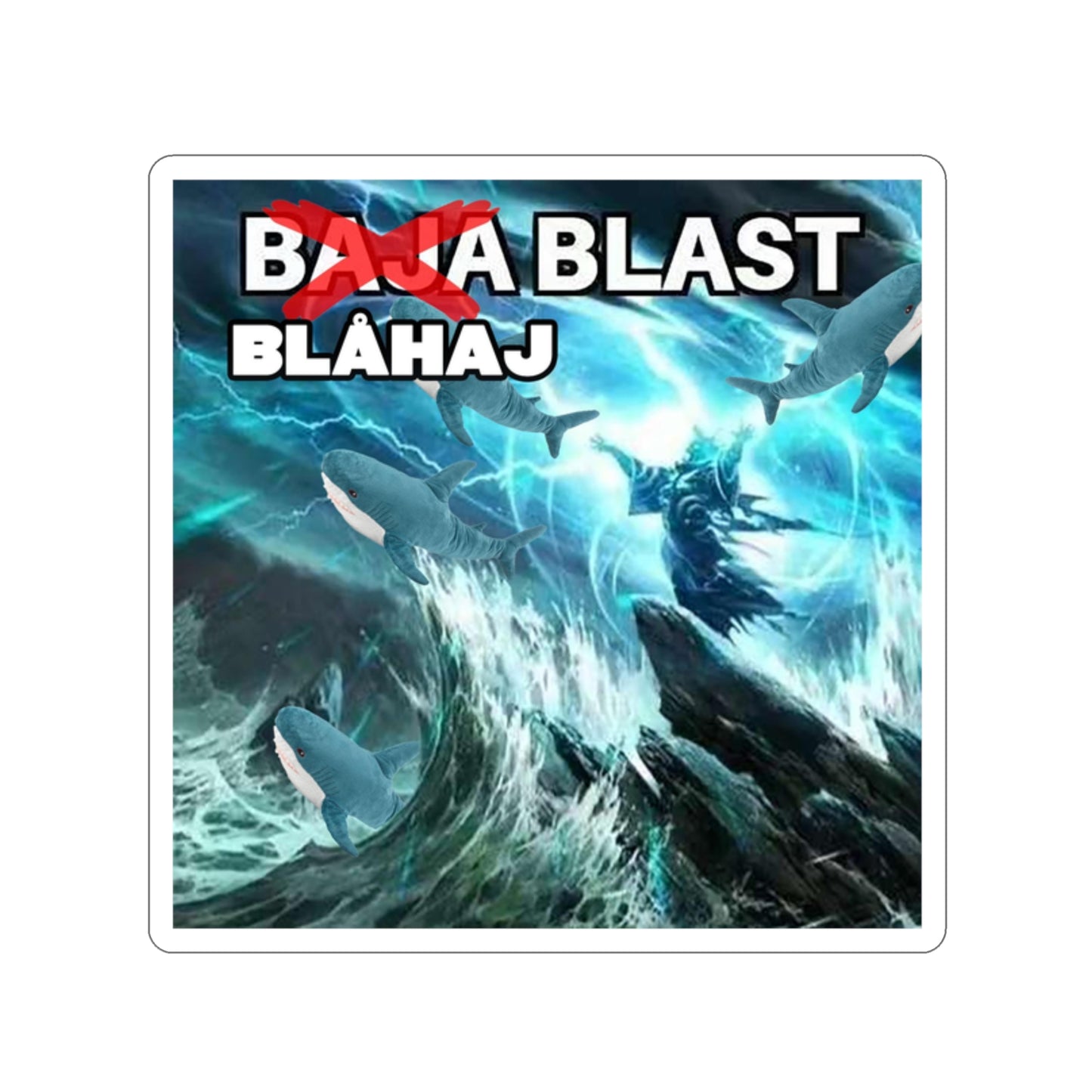 BLÅHAJ Blast Wiz-Cut Stickers
