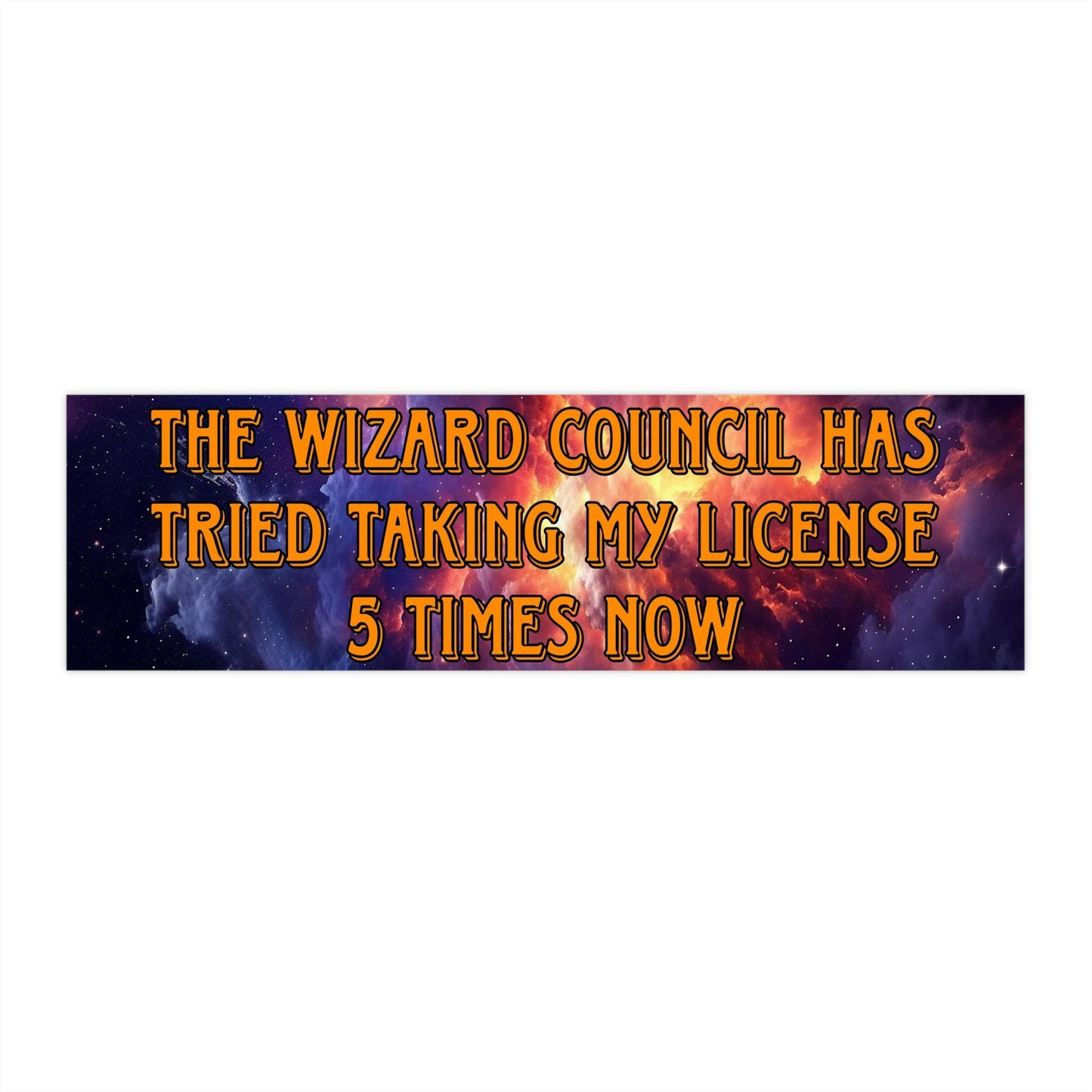 Wizard Council License Bumper Sticker